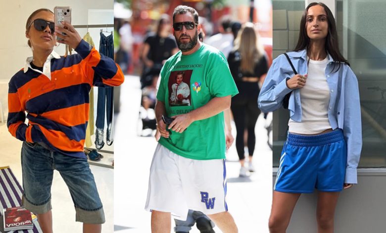 Adam Sandler–Coded Outfits Are Still Going Strong—5 Ways to Style Baggy Shorts This Summer