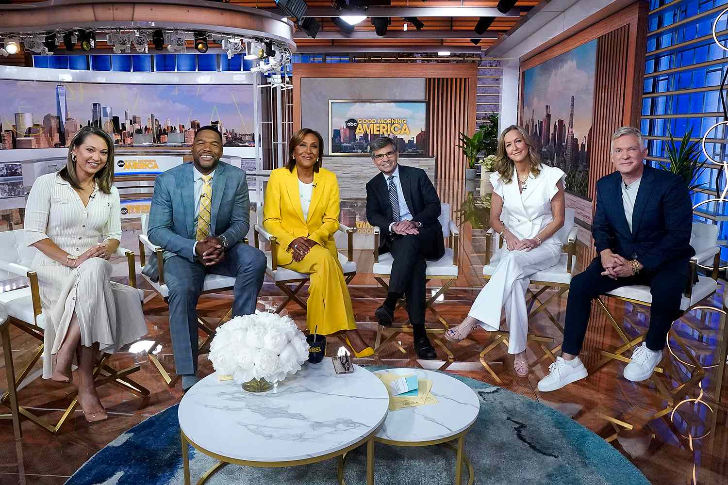 First day of "Good Morning America" at new studios at Hudson Square on 6/16/25