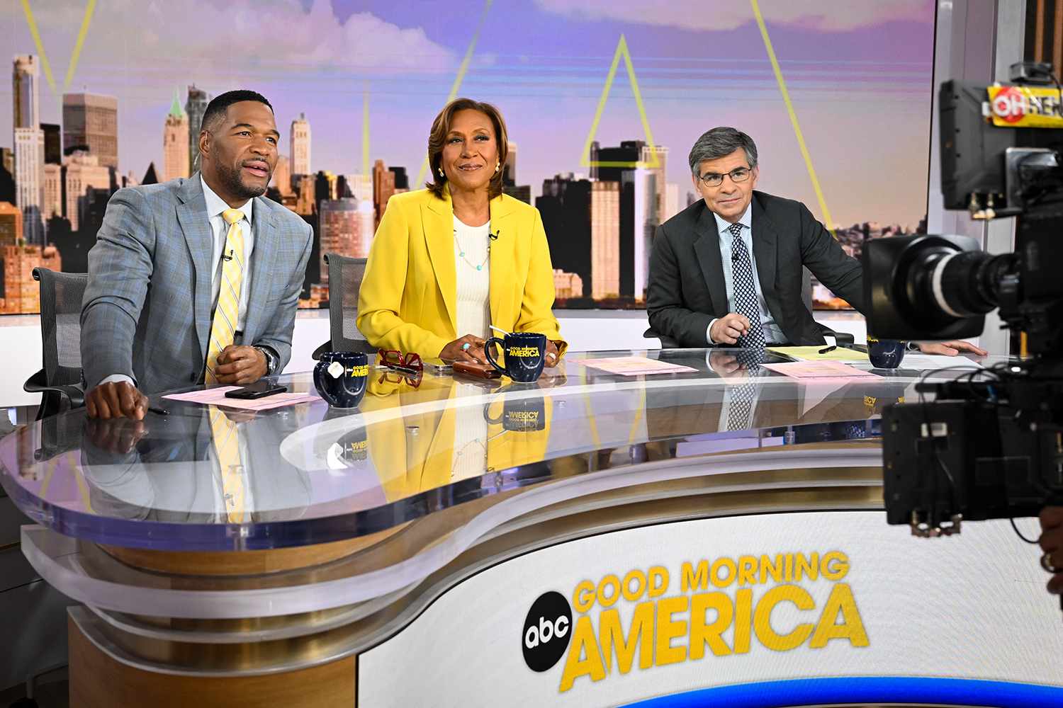 First day of "Good Morning America" at new studios at Hudson Square on 6/16/25