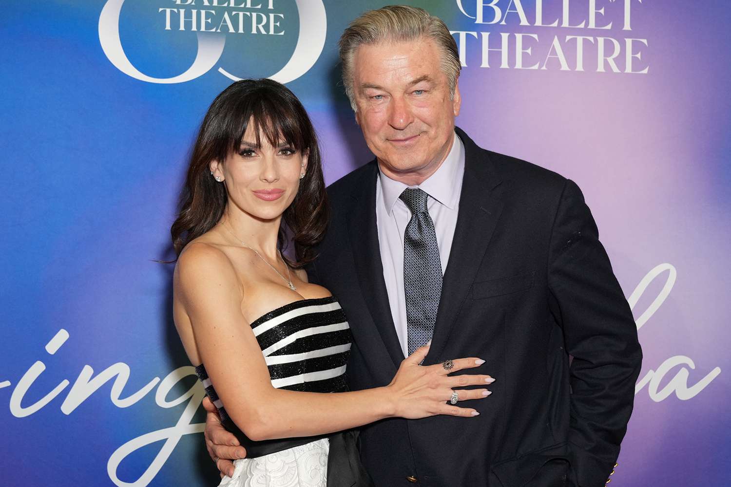 Hilaria Baldwin and Alec Baldwin attend the 2025 American Ballet Theatre Spring Gala