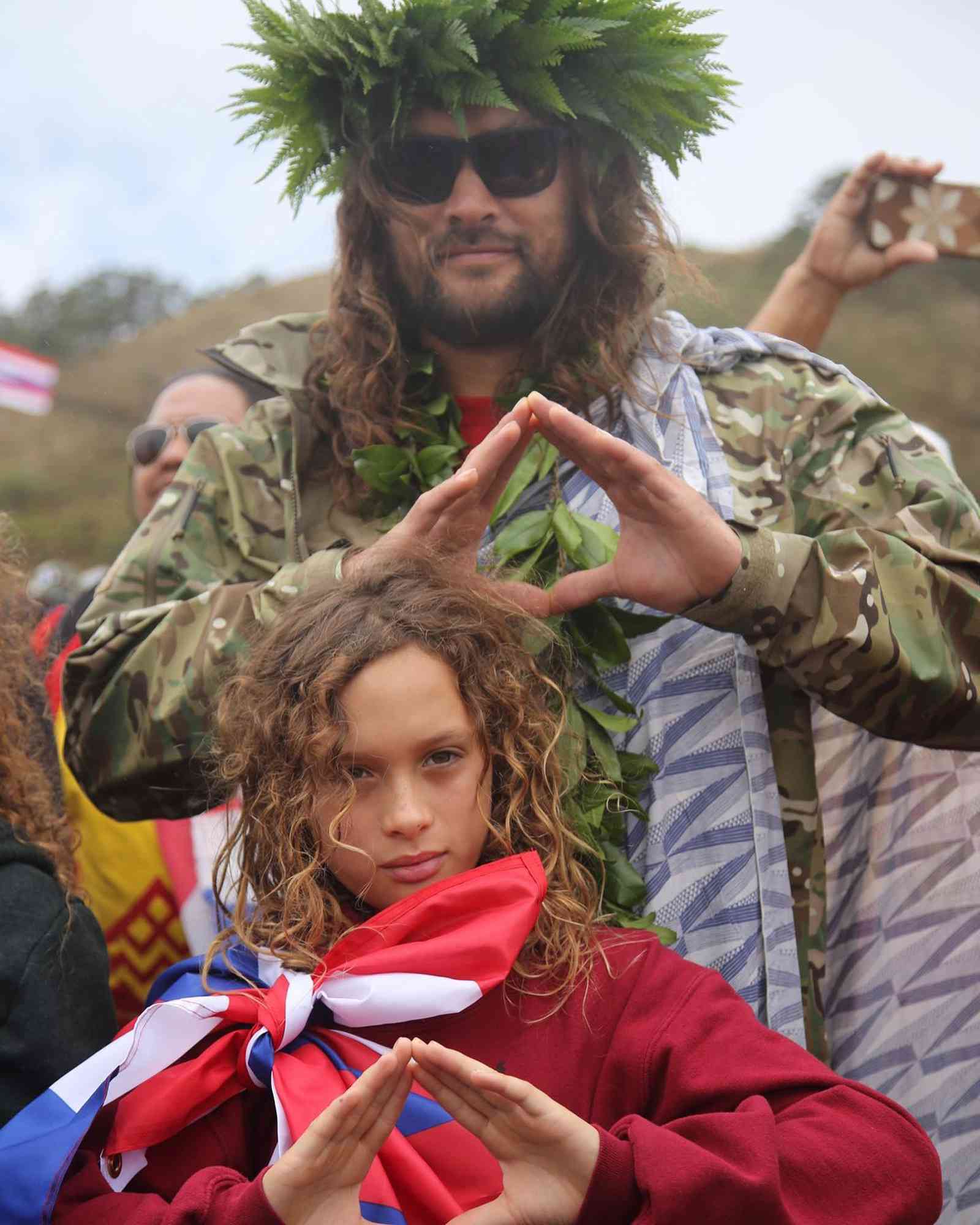 Jason Momoa and his son Nakoa-Wolf.