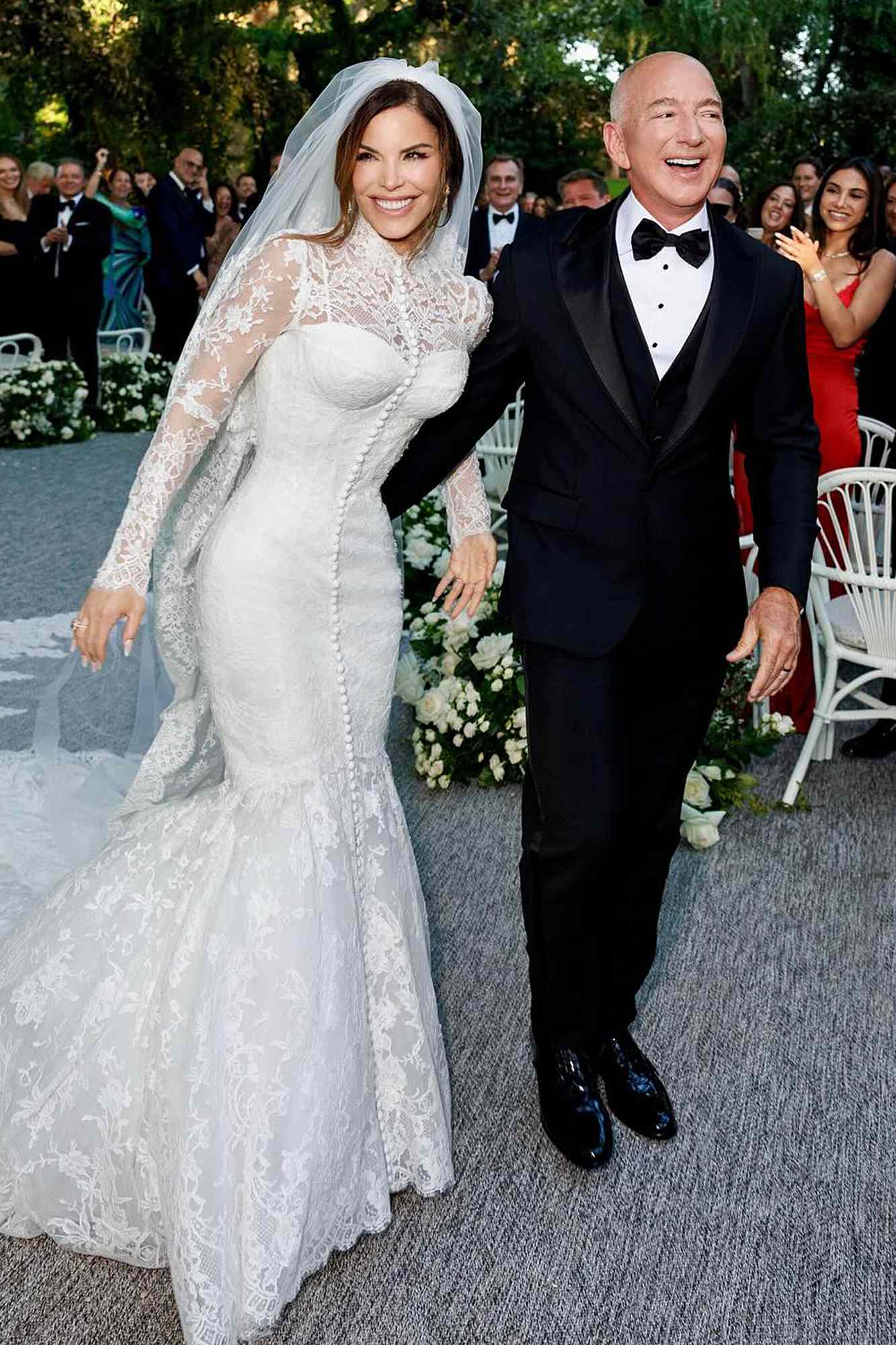 Lauren Sanchez and Jeff Bezos on their wedding day 