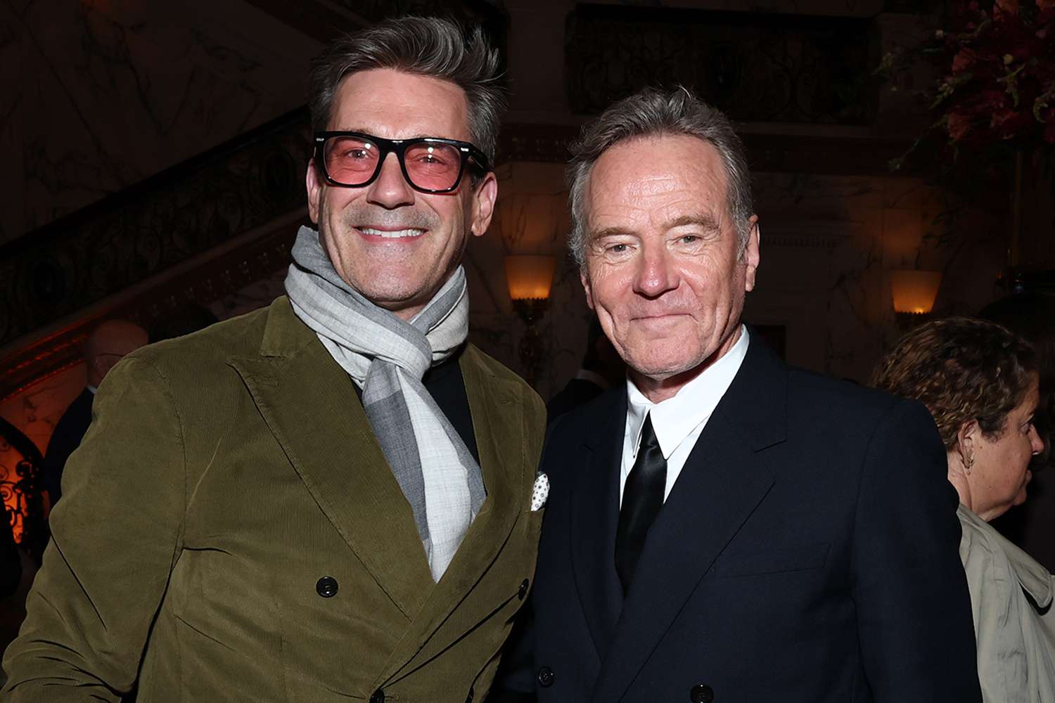 Jon Hamm and Bryan Cranston attend the Focus Features' "The Phoenician Scheme" New York premiere after party
