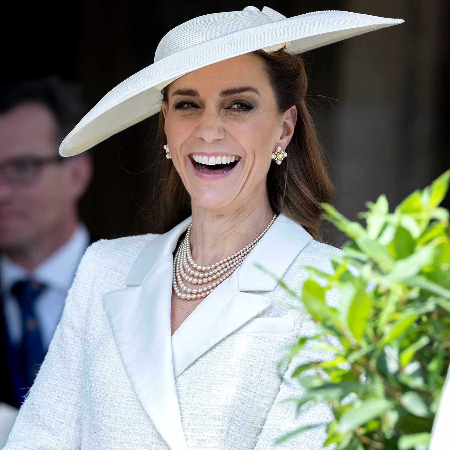 Catherine, Princess of Wales attends the Order of the Garter service at St. George's Chapel, Windsor Castle on June 