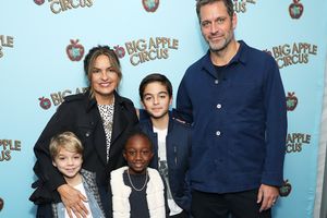 Mariska Hargitay, Peter Hermann and family attend the Opening Night of Big Apple Circus at Lincoln Center on October 27, 2019