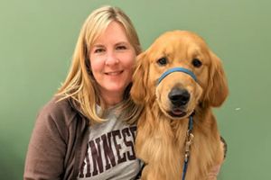 Melissa Hortman and her dog Gilbert
