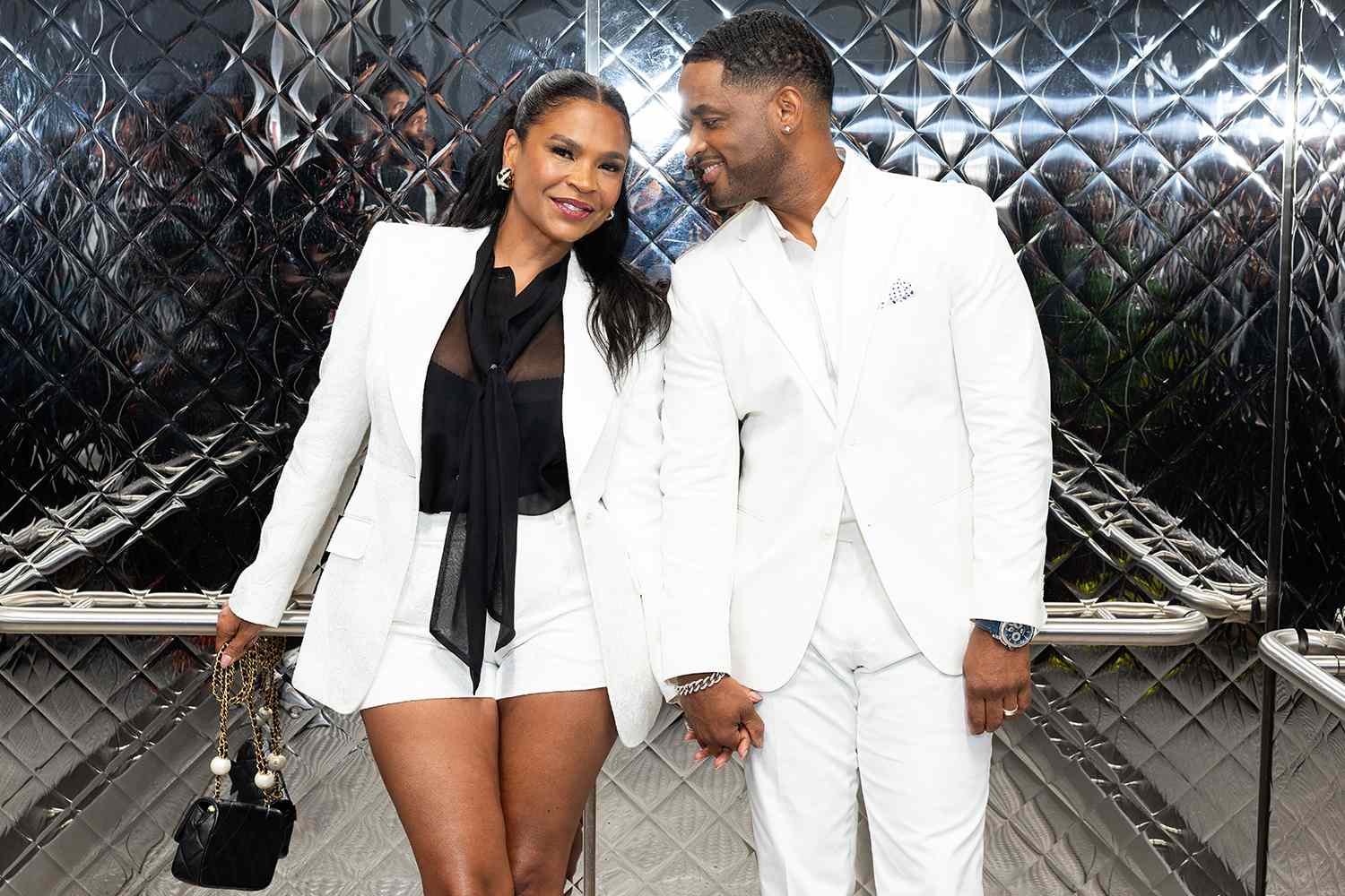 Nia Long, Larenz Tate Day 4 of the 2025 American Black Film Festival FeaturingRemembering Love Jones event during Day 4
