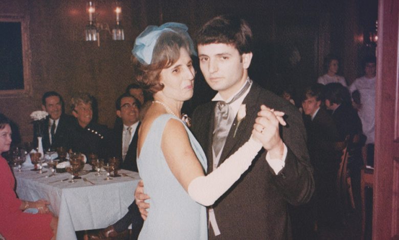 Chase with his mom at his 1968 wedding.