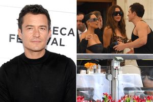 Orlando Bloom attends the "Deep Cover" premiere during the 2025 Tribeca Festival; Kim Kardashian, Khloé Kardashian and Orlando Bloom ahead of Jeff Bezos and Lauren Sanchez Wedding