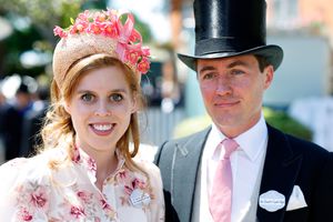 Princess Beatrice and Edoardo Mapelli Mozzi attend day 1 of Royal Ascot at Ascot Racecourse on June 14, 2022 in Ascot, England