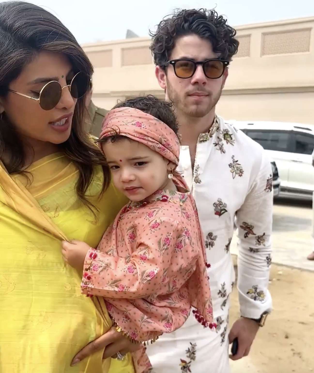 Nick Jonas Priyanka Chopra daughter malti hindu temple 03 20 24