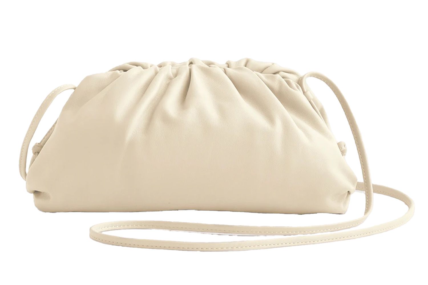 Quince Italian Leather Pouch Crossbody Clutch