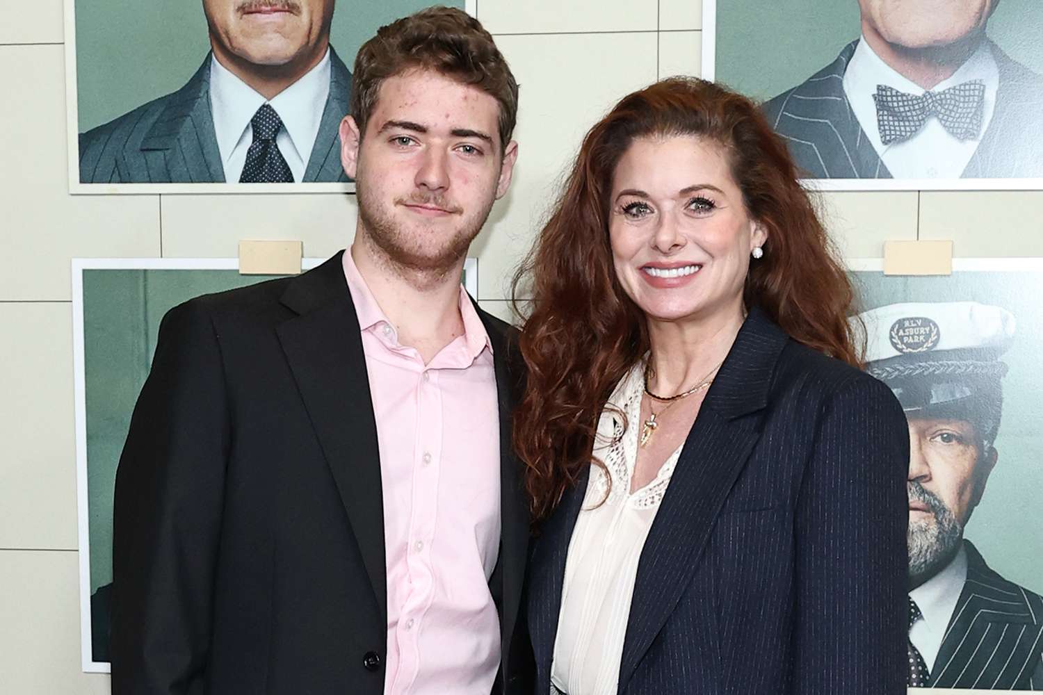 Roman Walker Zelman and Debra Messing attend Focus Features' "The Phoenician Scheme" New York Premiere