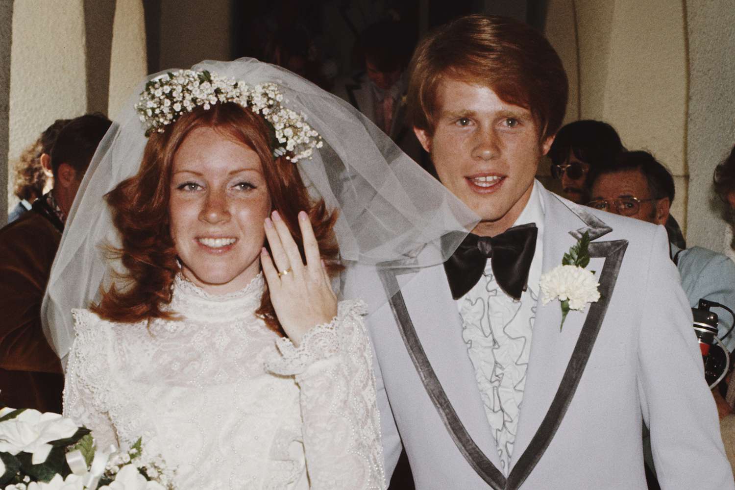 American actor Ron Howard marries Cheryl Alley at the Magnolia Park United Methodist Church in Burbank