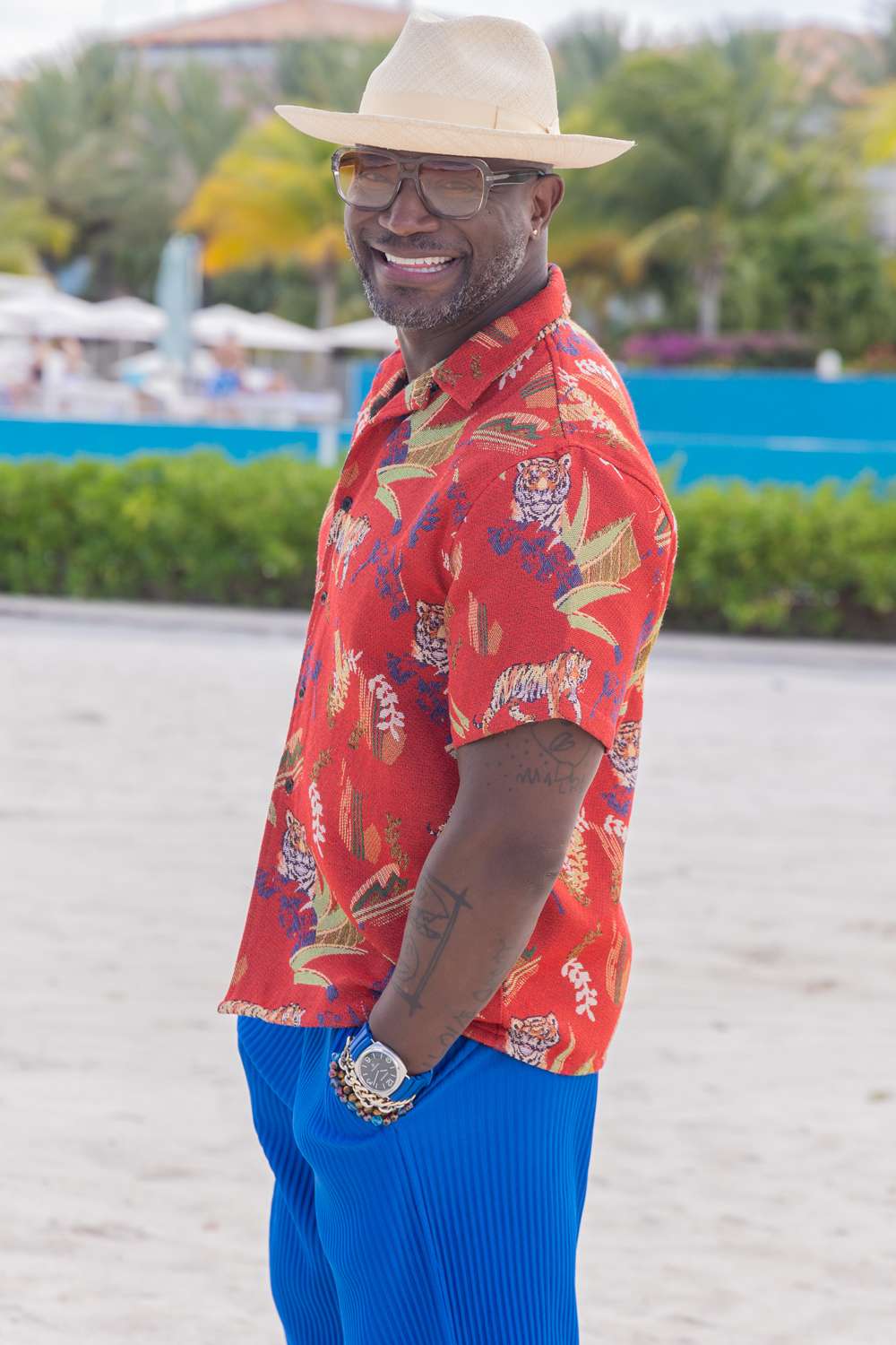 Taye Diggs sandals
