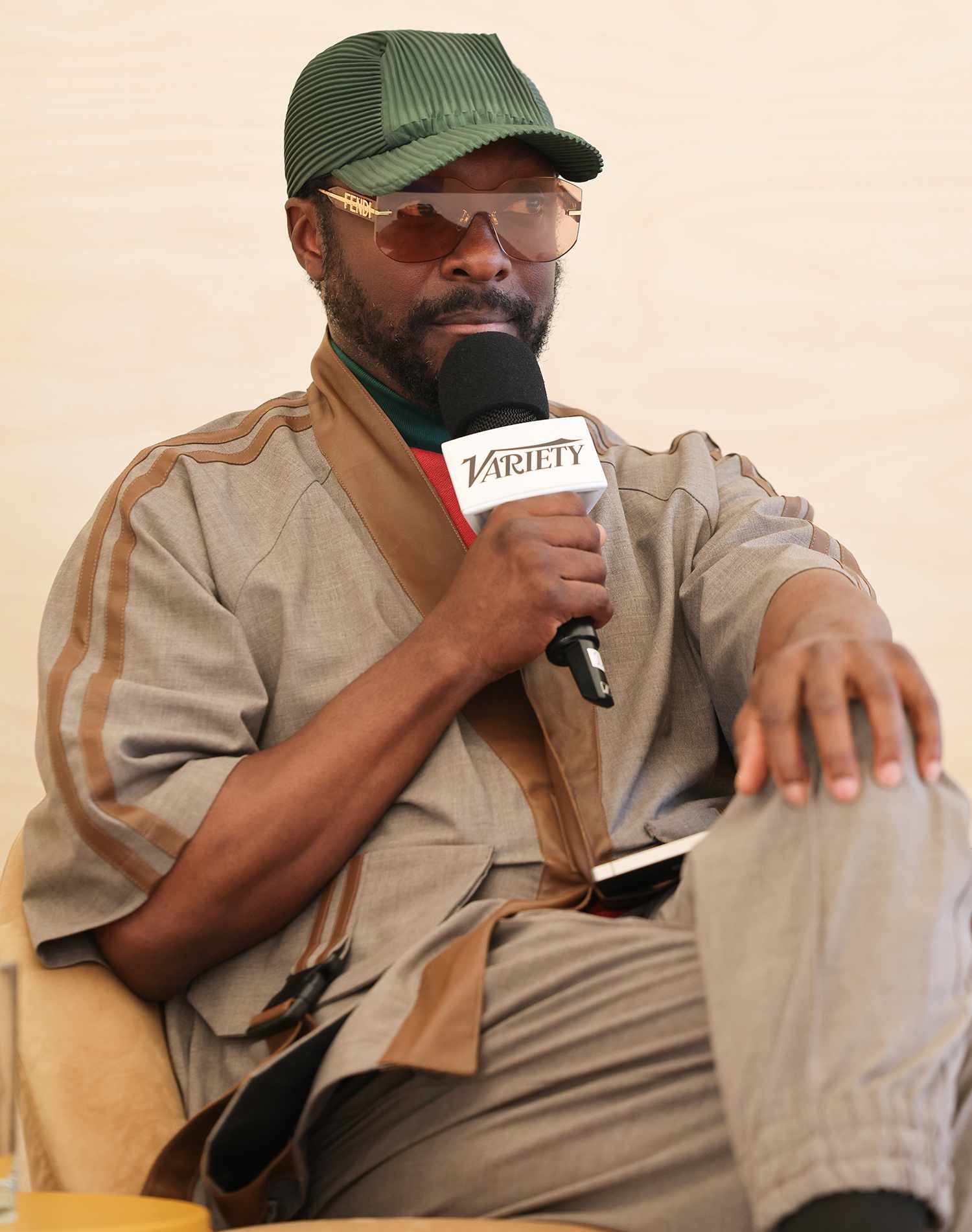 will.i.am, Founder & CEO, FYI speaks at the Canva Creative Cabana on Hotel Martinez Beach