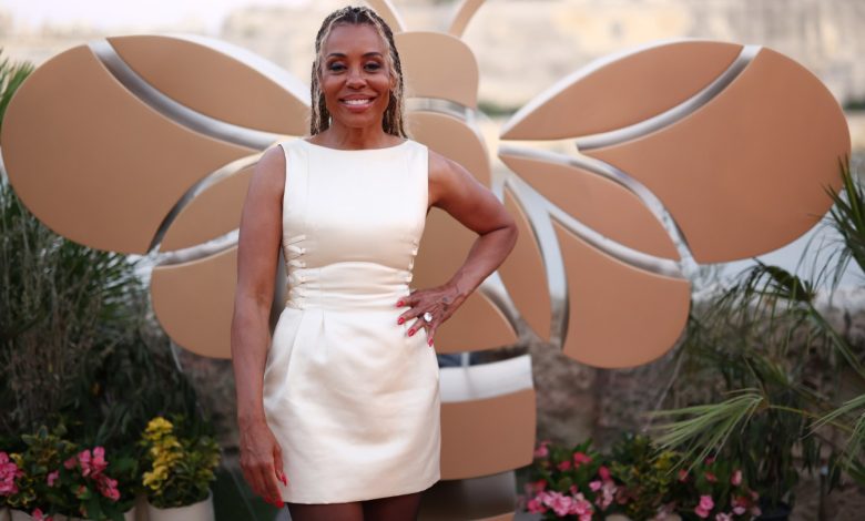 Karen Pittman arrives to the Golden Bee Awards presented by the Mediterrane Film Festival at Fort Manoel in Gzira, Malta on June 29, 2025.