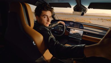Timothee Chalamet appears in a campaign for Lucid Group, promoting the company