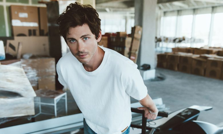Logan Lerman was photographed July 10 at PMC Studios in Los Angeles.