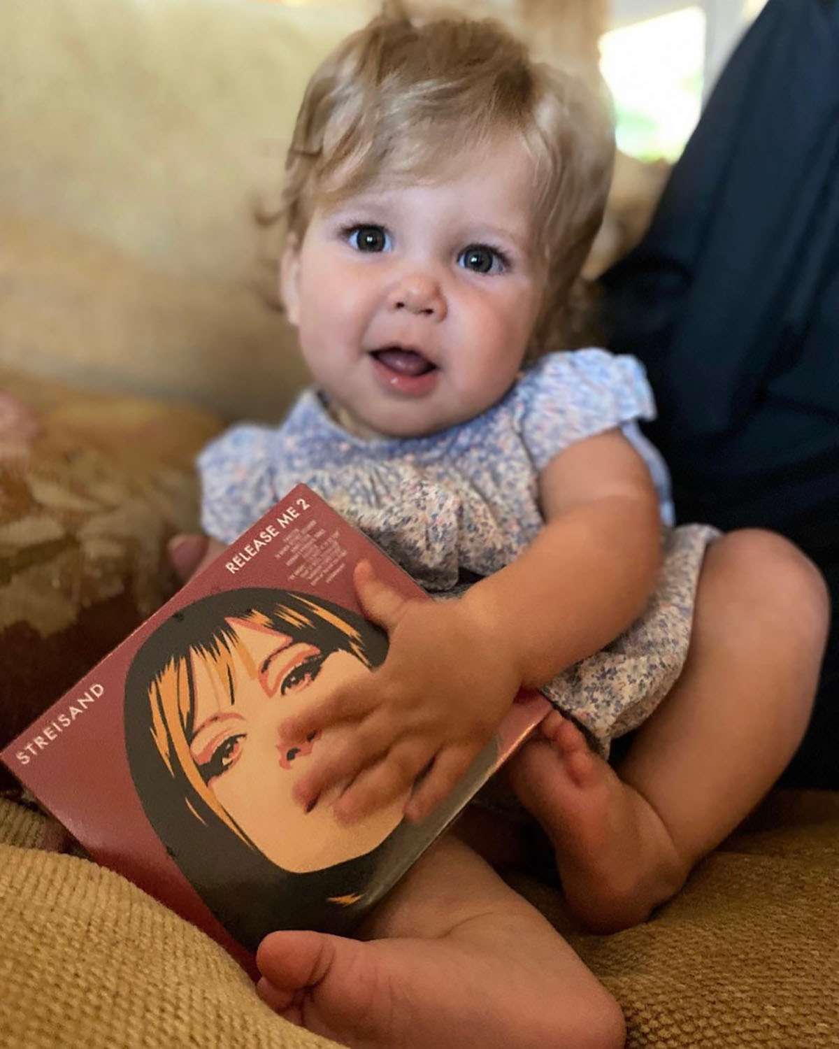 https://www.instagram.com/p/CSLBXVhp4La/ barbrastreisand Verified My youngest fan...our sweetest little 2nd granddaughter. ❤️