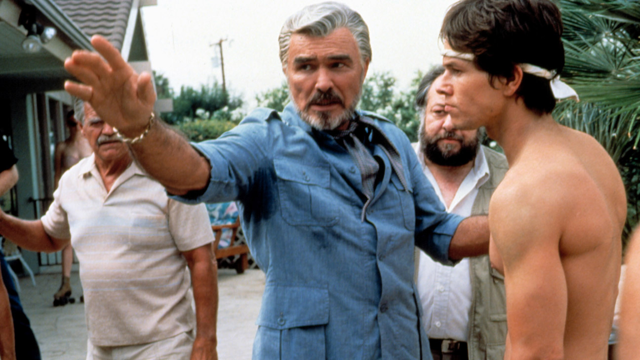 From left: Burt Reynolds and Mark Wahlberg in 1997's 'Boogie Nights.'