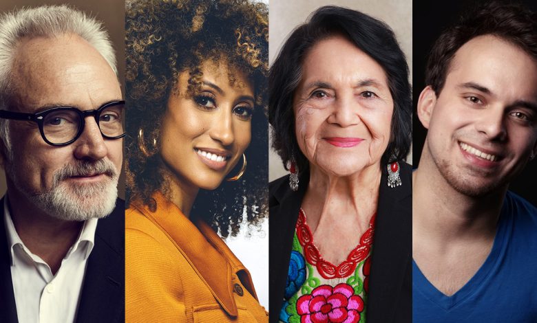 From left: Bradley Whitford, Elaine Welteroth, Dolores Huerta and Diego Mariscal
