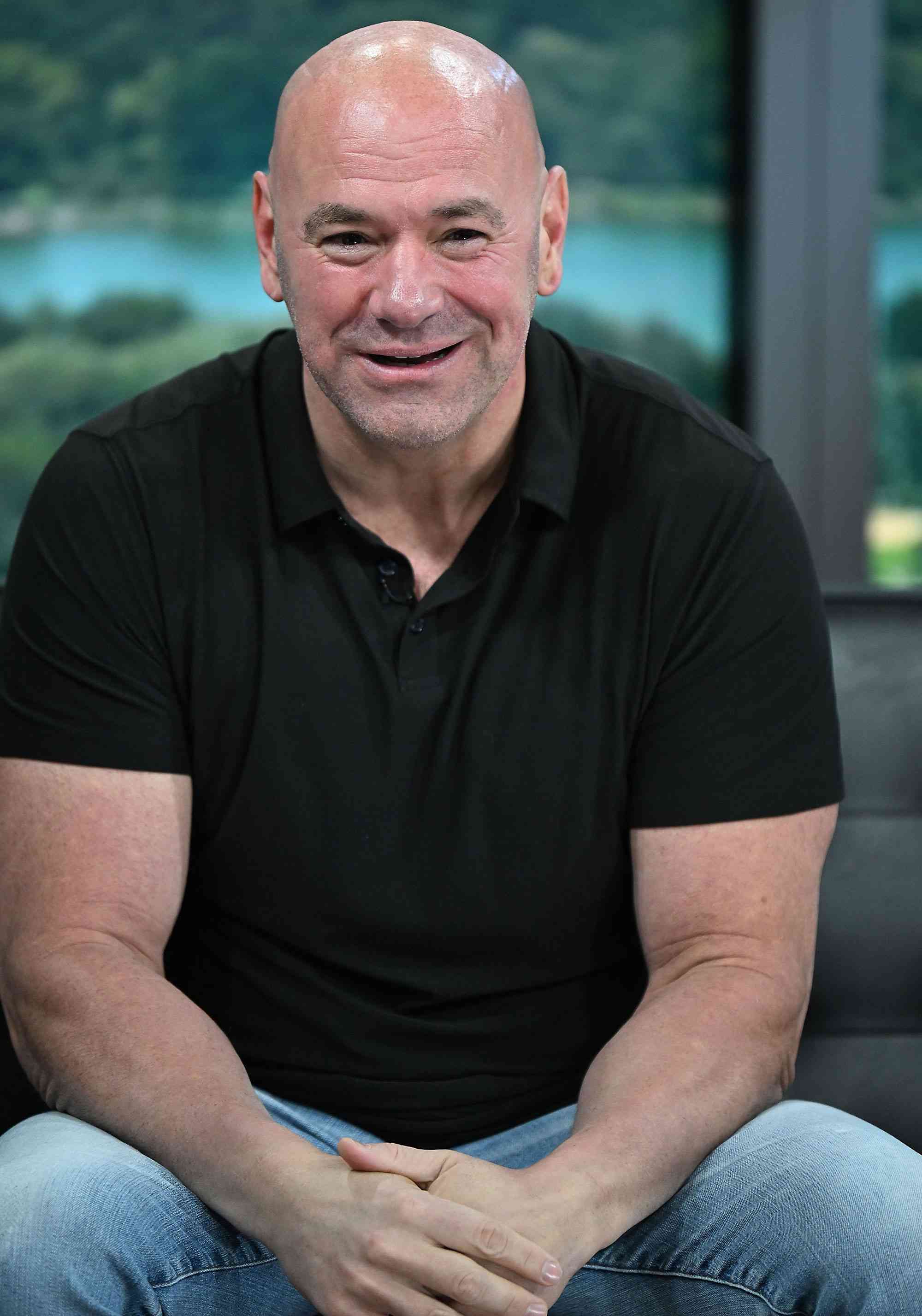NEW YORK, NEW YORK - SEPTEMBER 09: Dana White during a segment on "Good Day New York" on September 09, 2024 in New York City. (Photo by Michael Simon/Getty Images)
