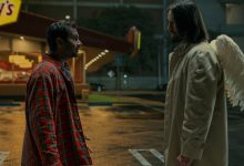 Aziz Ansari as Arj and Keanu Reeves as Gabriel in Good Fortune.