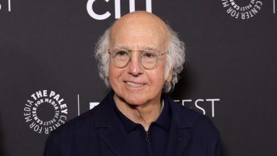 Larry David arrives at PaleyFest for a
