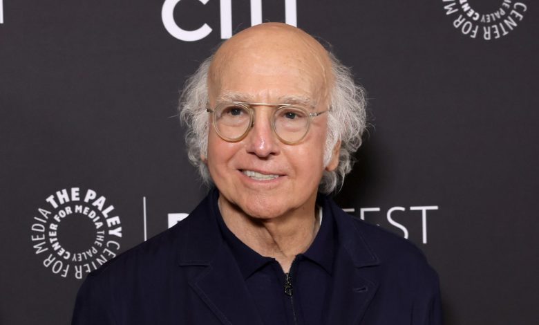 Larry David arrives at PaleyFest for a