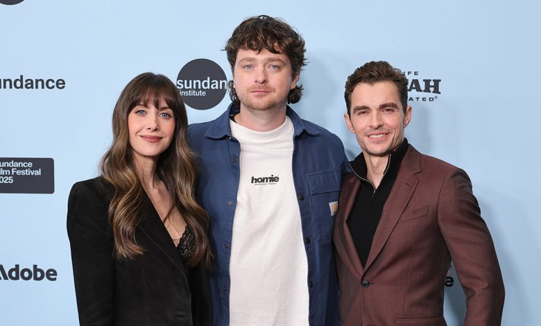 (L-R) Alison Brie, Michael Shanks and Dave Franco attend the Together Premiere during the 2025 Sundance Film Festival at Eccles Center Theatre on January 26, 2025 in Park City, Utah.
