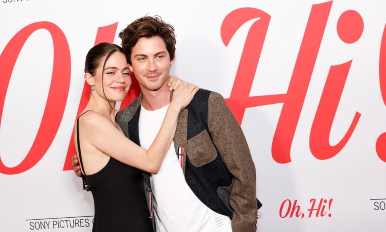 Molly Gordon and Logan Lerman attend the Los Angeles special screening of Sony Pictures Classics