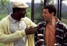 Carl Weathers and Adam Sandler in