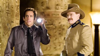 Night at the Museum, Ben Stiller, Robin Williams as Theodore Roosevelt, 2006.