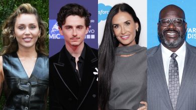 Miley Cyrus, Timothée Chalamet, Demi Moore and Shaquille O