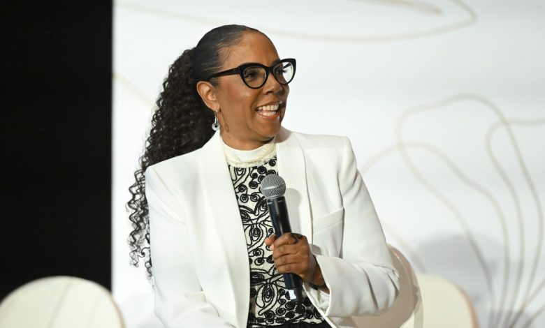 Honey Jam founder Ebonnie Rowe at the Hollywood Reporter Women in Entertainment Canada summit and awards gala on May 29 in Toronto.