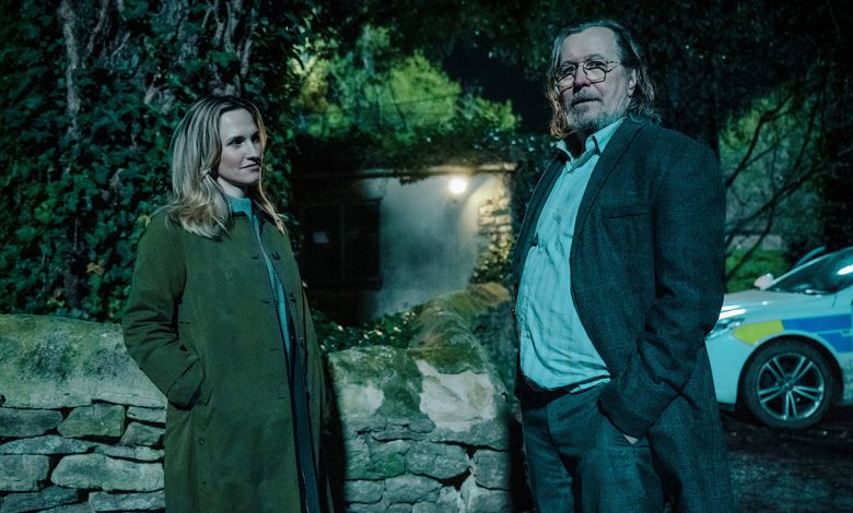 Ruth Bradley and Gary Oldman in Slow Horses