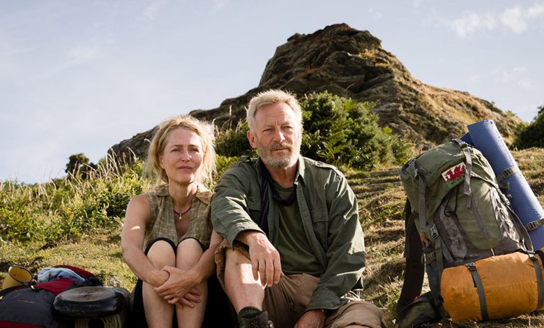 Gillian Anderson and Jason Isaacs as Ray and Moth Winn in