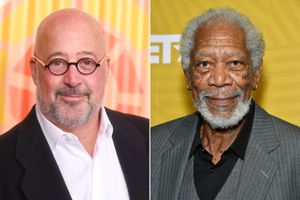 Andrew Zimmern and Morgan Freeman