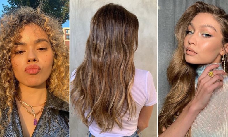 From Toasted Caramel to Sand: 12 Dark-Blonde Hair Colors The Fashion Set Is Lining Up For
