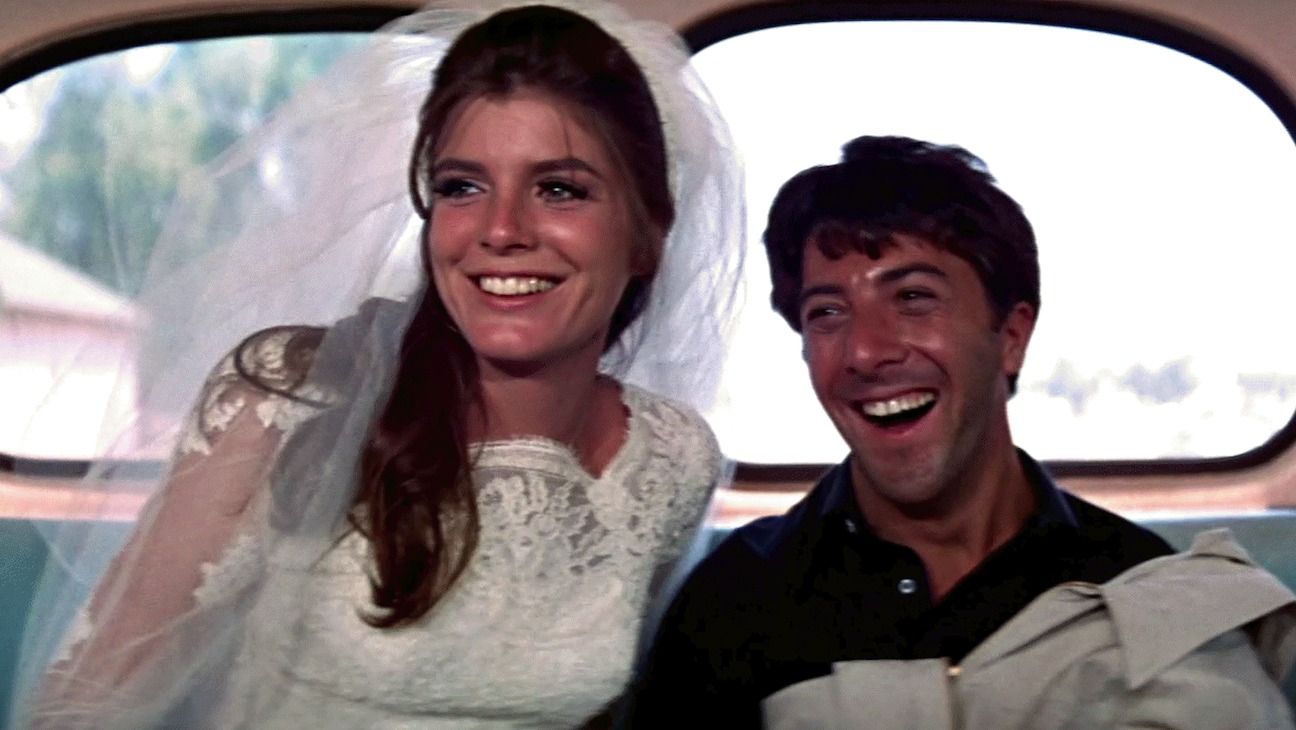 From left: Katharine Ross and Dustin Hoffman in 1967's 'The Graduate.'