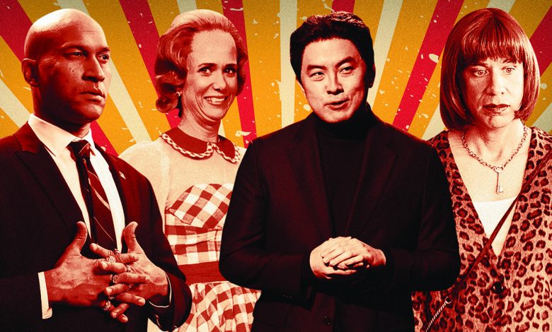 From left: Keegan-Michael Key, Kristen Wiig, Bowen Yang and Fred Armisen are among the many snubbed sketch talents.