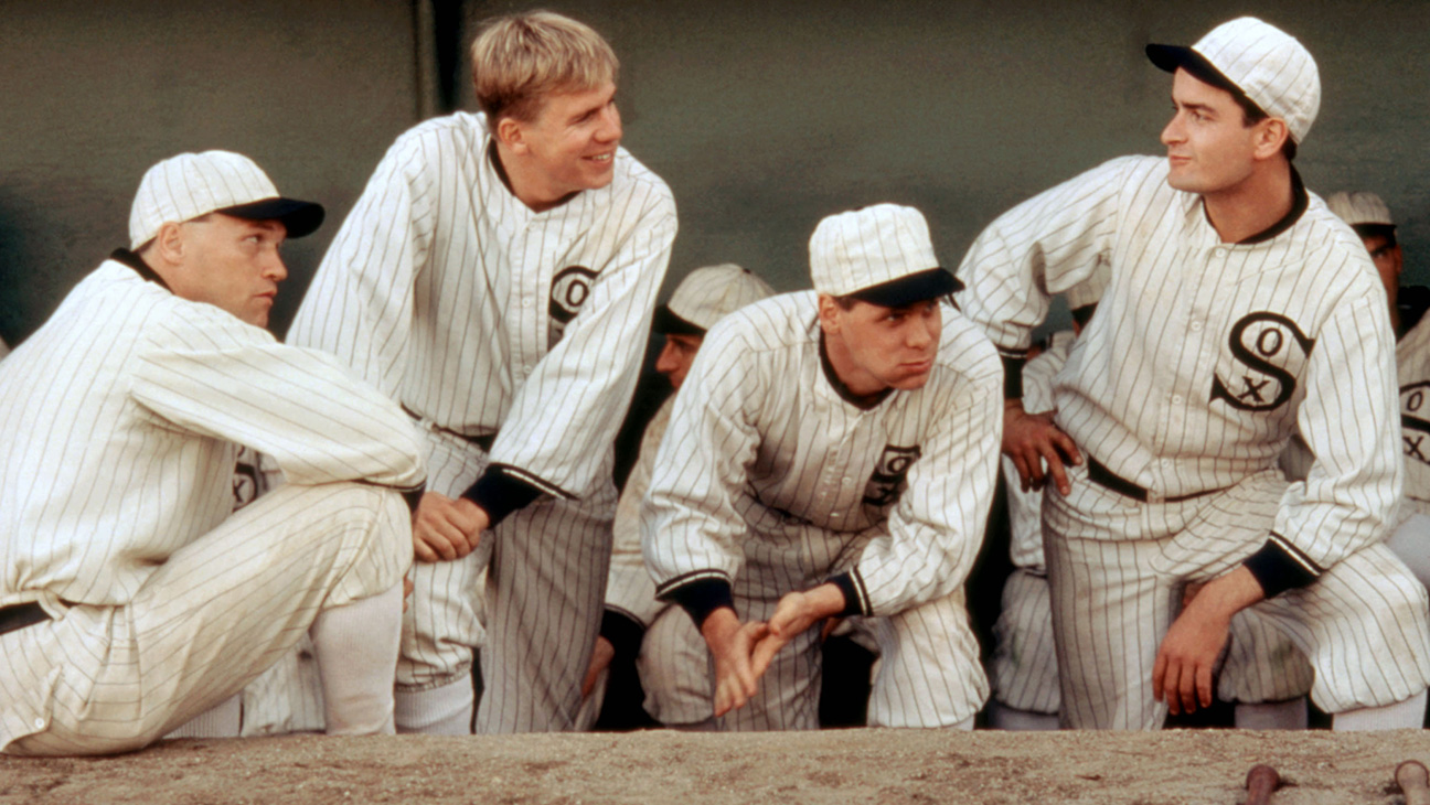 EIGHT MEN OUT, Michael Rooker, Perry Lang, Don Harvey, Charlie Sheen,