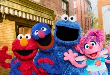 Sesame Street (L to R) Elmo, Grover, Cookie Monster and Abby Cadabby in Sesame Street