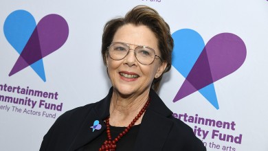 Annette Bening at The Entertainment Community Fund Gala at Marriott Marquis on April 21, 2025 in New York, New York.