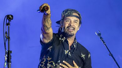 Michael Franti of Michael Franti and Spearhead performs at The Amp Ballantyne on May 10, 2025 in Charlotte, North Carolina.