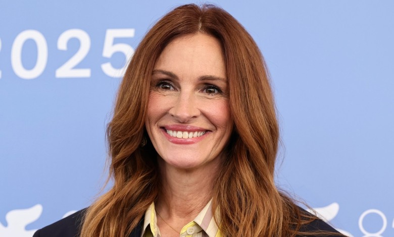 Julia Roberts attends the ‘After The Hunt’ photocall during the 82nd Venice Film Festival on Aug. 29, 2025.