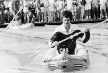 David Letterman, then a regular on variety show Mary, kayaked for CBS in 1978’s Battle of the Network Stars, a show THR lauded for capturing the high-spirited atmosphere and intense competitiveness.
