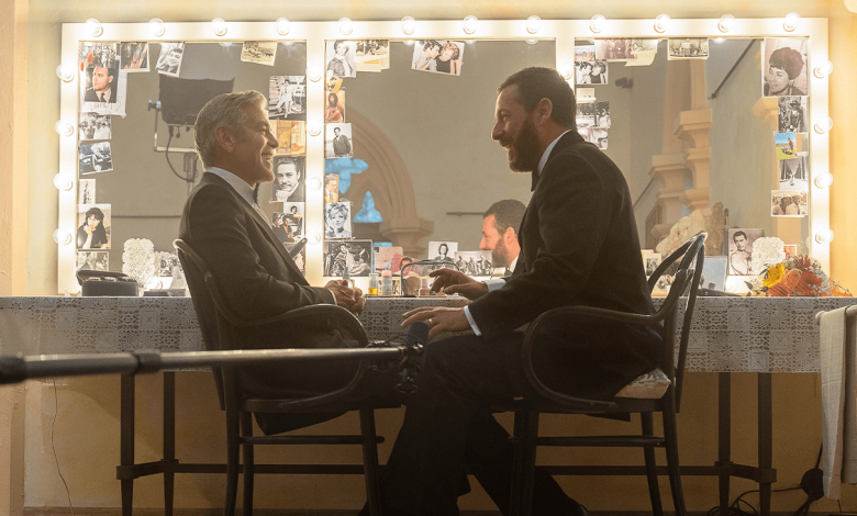 George Clooney and Adam Sandler in