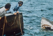 Jaws, from left: Richard Dreyfuss, Robert Shaw, 1975